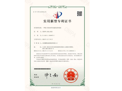 一種便于排水砼管安裝的送料設(shè)備-實(shí)用新型專(zhuān)利證書(shū)(易清華、袁成、黃晶)